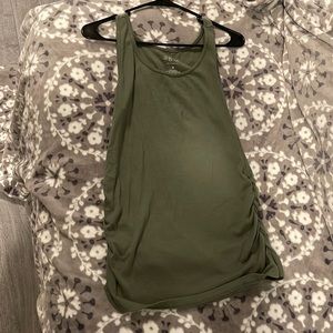 A.glow maternity tank top. Olive color. Size Medium. No stains, snags, or tears.